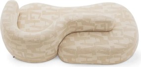 Canapea design LUX cu sezut pe ambele parti Julita, Brooklyn sand