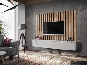Mobilier living Vertic (stejar artisan + perla gray). 1097589