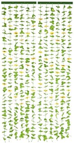 Draperie galbenă-verde 90x190 cm cu prindere la ușă Sunflowers – Maximex