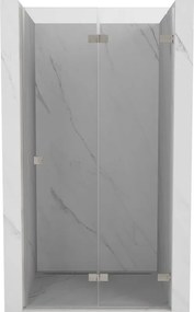 Mexen Lunar-F ușă de duș pliantă dreaptă 80 cm, transparent, nichel periat - 836-080-000-97-00-P