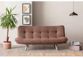 Canapea extensibilă BINA, 2 locuri, maro deschis