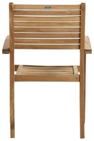 Scaun de grădină în culoare naturală din lemn masiv Sunderland – Hartman