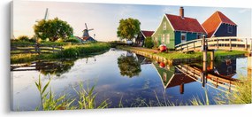 Tablou cu mori din Olanda (120x50 cm)