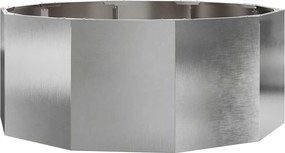 vidaXL Jardinieră Argintiu 90 x 90 x 35 cm Oţel inoxidabil