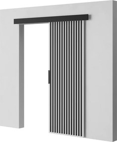 Ușă glisantă Perion – 76x1.6x205 cm – Alb / Negru