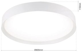 Plafoniera LED iluminat ambiental VARIO D-60cm
