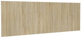 Tablie de pat,perete,stejar Sonoma,240x1,5x80 cm,lemn prelucrat 1, Maro