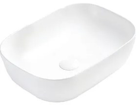 Mexen Rita chiuvetă pe blat 45 x 32 cm, alb mat - 21084501
