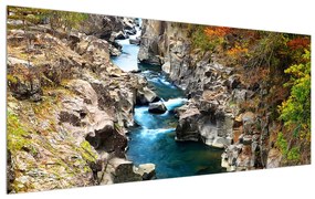 Tablou cu râu curgător curat  (120x50 cm), în 40 de alte dimensiuni noi