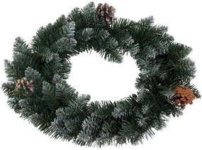 Coroniță de CrăciunSnowy verde, diametru 40cm