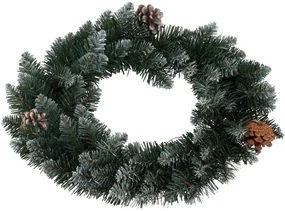 Coroniță de CrăciunSnowy verde, diametru 40cm