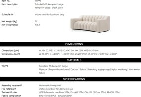 Canapea design LUX Kelly XS, Kempton beige