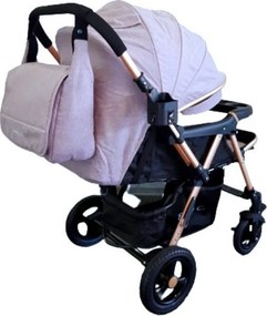 Carucior nou nascuti 2 in 1 BABY CARE™ PRO 511, Cu geanta bebe inclusa, Cadru aluminiu, Maner reversibil, Spatar reglabil in 5 trepte, Amortizoare,