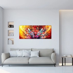 Tablou - Merkaba cu aripi, abstracție (120x50 cm)