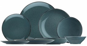 Serviciu de masa, Portelan, 24 de Piese, Culoare Albastru, 710KTP2893
