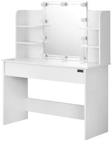 Deuba Masuta de toaleta Lucia cu iluminare LED 108x140x40 cm - alba