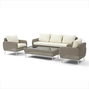 Set mobilier de grădină din ratan Avenberg SOLE bej