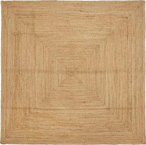 vidaXL Covor de zonă Bej 240 x 240 cm Iută