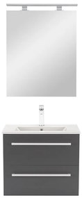 Mobilier complet de baie Vario Clam 60 antracit-antracit