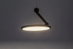 Lustra LED din metal negru reglabila Ovidia