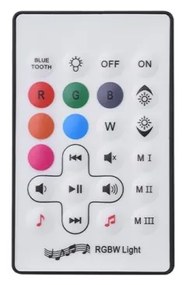 Lampa LED RGB portabila cu speaker si telecomanda IP44 BOOMBOX MEDIUM