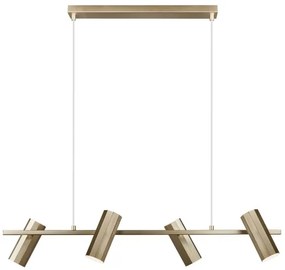 Nordlux - ALANIS lustră suspendată pe cablu 4xGU10/15W/230V alamă