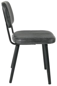 Scaun de dining negru Jake Worn – White Label