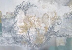 Fototapet - Beton cu ornamente (147x102 cm)