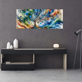 Tablou – Arbore energetic colorat (120x50 cm)