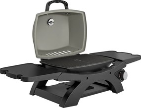 Outsunny Grătar pe gaz 3,3 kW Grătar de masă cu 1 arzător, mese laterale pliabile, grătare din fontă, tavă de colectare detașabilă | Aosom Romania