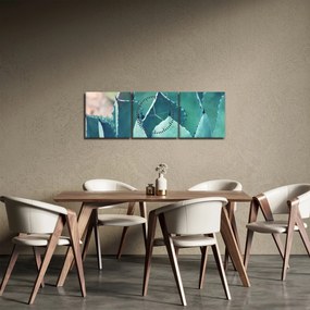 Tablou - Suculent (cu ceas) (90x30 cm)