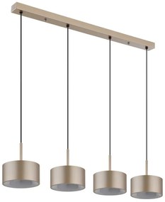 Lustra cu 4 Pendule LED sampanie negru RAYMOND