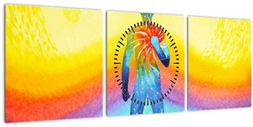 Tablou - Forța interioară (cu ceas) (90x30 cm)