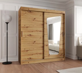 Dulap de haine 180 cm Mokka (Stejar artisan). 1126031