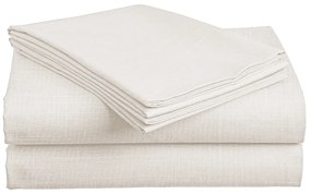 Cearceaf de bumbac SLUB 140x240 cm crem, 100% bumbac Dimensiune: 140 x 240 cm