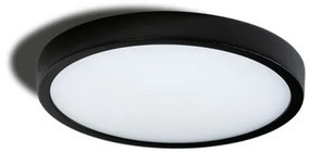 Plafoniera LED design slim MALTA R 30 3000K neagra