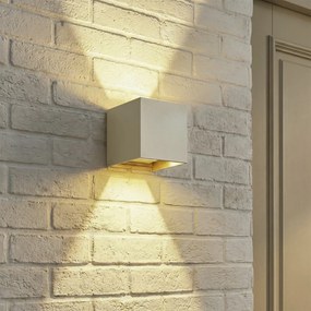 Lampă de perete de exterior modernă bej, inclusiv LED, cu 2 lumini IP54 - Edwin