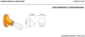 Aplica de perete design retro realizata manual din ceramica VINTAGE
