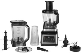 Robot de bucatarie Ninja BN800EU, 1200W, 2.1L, 3in1, Auto-iQ, 3 viteze, 21.000 rpm, Fara BPA, Zdrobire gheata, Negru