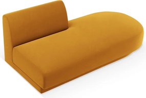 Modul canapea dreapta 2 locuri, Miley, Micadoni Home, BL, 158x85x74 cm, catifea, galben