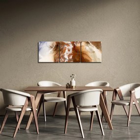 Tablou - Marmură abstract (cu ceas) (90x30 cm)
