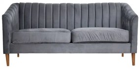 Canapea Belle 208x80x85 cm Material Catifea Albastru