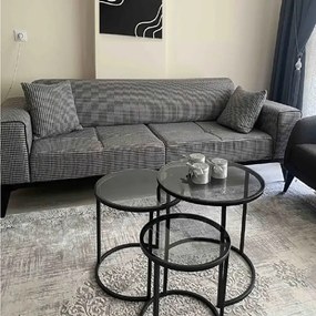 Set masuta de cafea sticla,Seria 440,Homs, 3 buc,0027