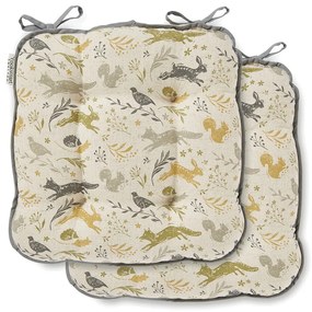 Pernă din bumbac pentru scaun Cooksmart ® Woodland