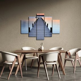Tablou - Ponton de la Lacul Starnberger, Bavaria, Germania (150x105 cm)
