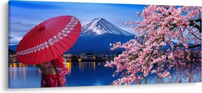 Tablou - cu privire la munte - Japonia (120x50 cm)