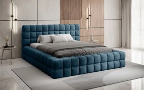 Pat lemn masiv Tapitat Tetrix Personalizabil 140/160/180x200cm - 180x200, Touch 100