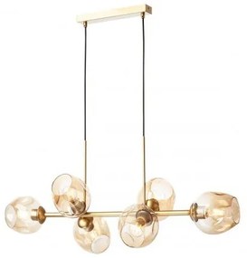 Redo A01-2621 - Abajur de schimb pentru lampă/candelabru PIERCE, Ø 15 cm, auriu/fumuriu