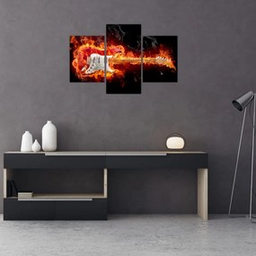 Tablou - Gtara în flăcări (90x60 cm)