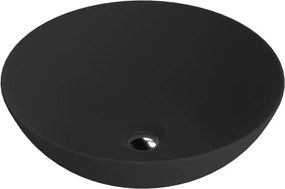 Lavoar pe blat Rune Estrid rotund 40 cm negru mat